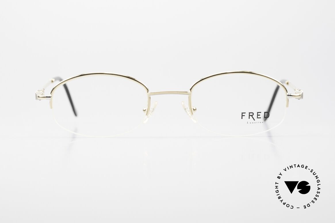 Fred Baleares Rare Oval Luxury Eyeglasses, marine design (distinctive Fred) in high-end quality!, Made for Men and Women