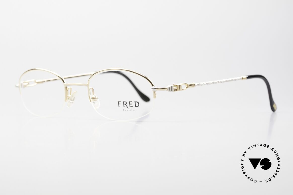 Fred Baleares Rare Oval Luxury Eyeglasses, mod. Baleares = named after the Spanish archipelago, Made for Men and Women