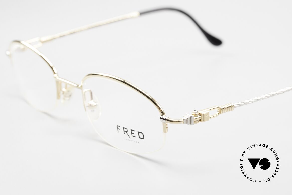 Fred Baleares Rare Oval Luxury Eyeglasses, temples are twisted like a hawser; sailor's MUST HAVE, Made for Men and Women