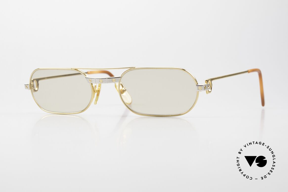 Cartier Must Santos - M Changeable Mineral Lenses, MUST = the 1st model of the Lunettes Collection from 1983, Made for Men and Women