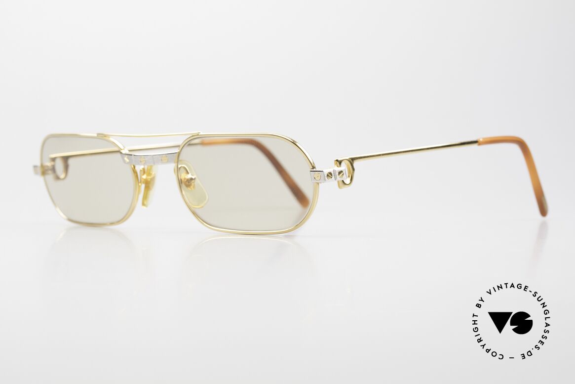Cartier Must Santos - M Changeable Mineral Lenses, with changeable mineral sun lenses (darken automatically), Made for Men and Women