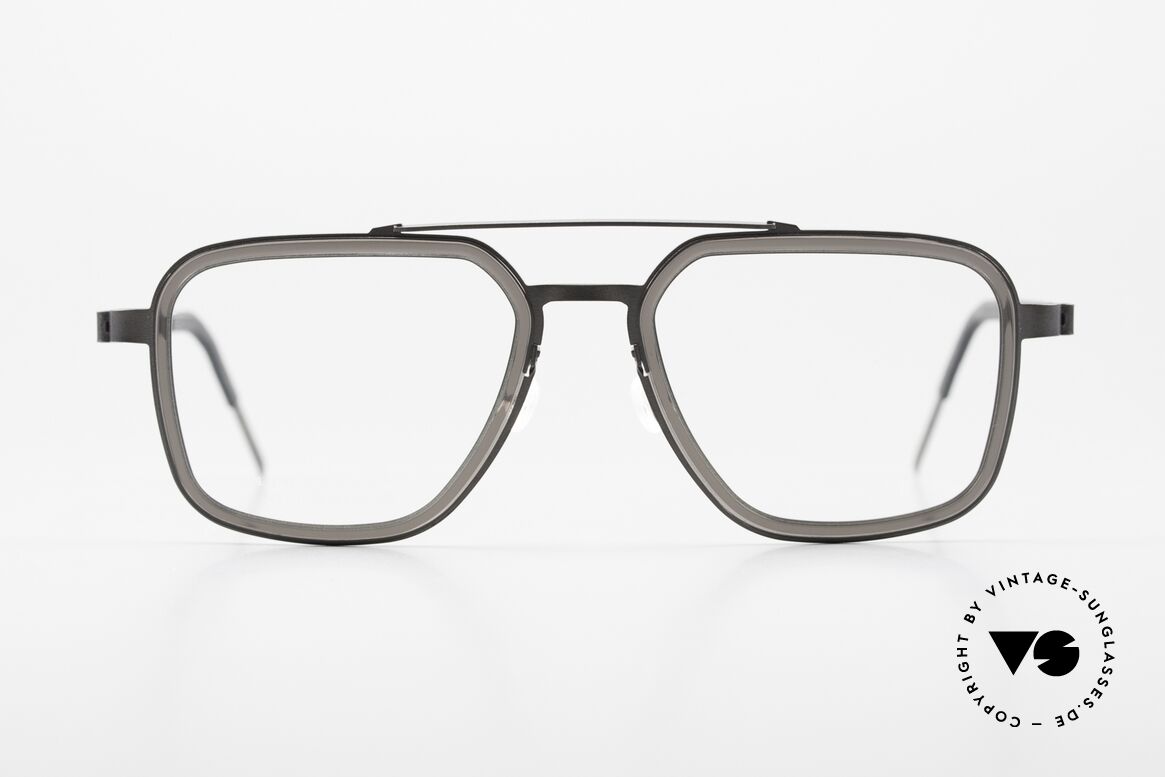 Lindberg 9743 Strip Titanium Men's Designer Eyeglasses, model 9743, GR77, size 49-18, T407-135 and color U9, Made for Men
