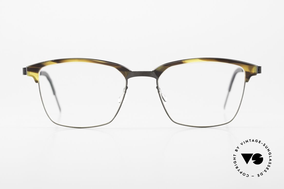 Lindberg 9837 Strip Titanium Combi Glasses Ladies & Gents, titan frame with acetate upper rim = "combination", Made for Men and Women