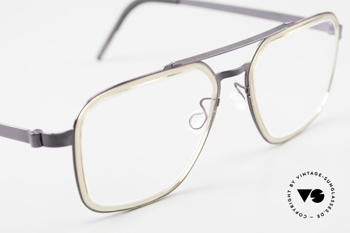 Lindberg 9743 Strip Titanium Men's Glasses Double Bridge, unworn, new old stock with original case by Lindberg, Made for Men