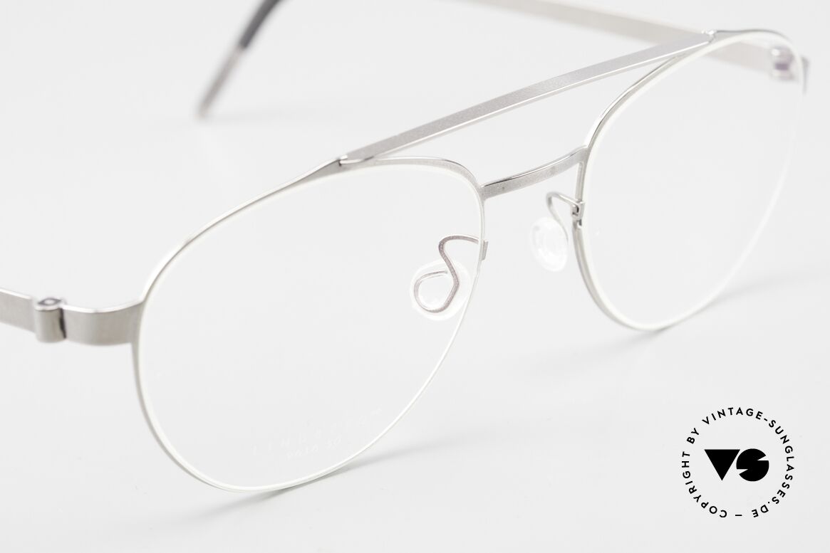 Lindberg 9616 50 Strip Titanium Lightweight Glasses Unisex, unworn, new old stock with original case by Lindberg, Made for Men and Women