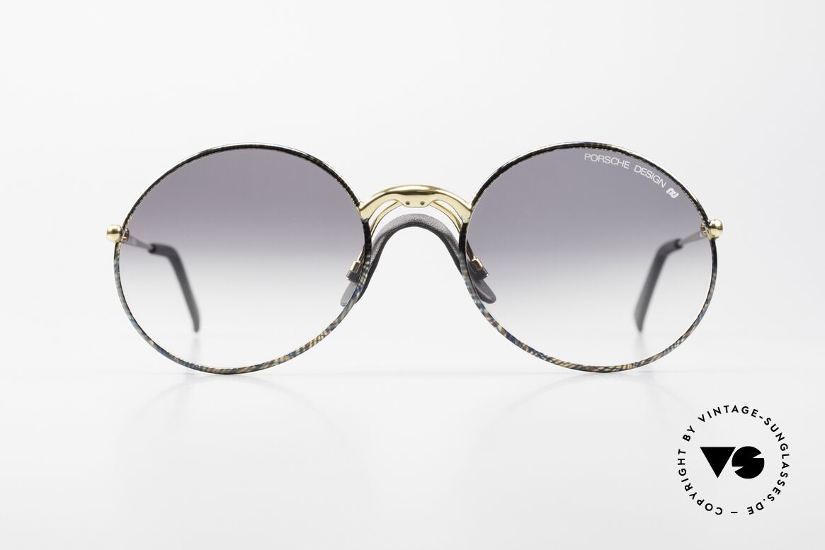 Porsche 5658 - L Round 90's Shades For Men, luxury round designer sunglasses by Porsche Design, Made for Men