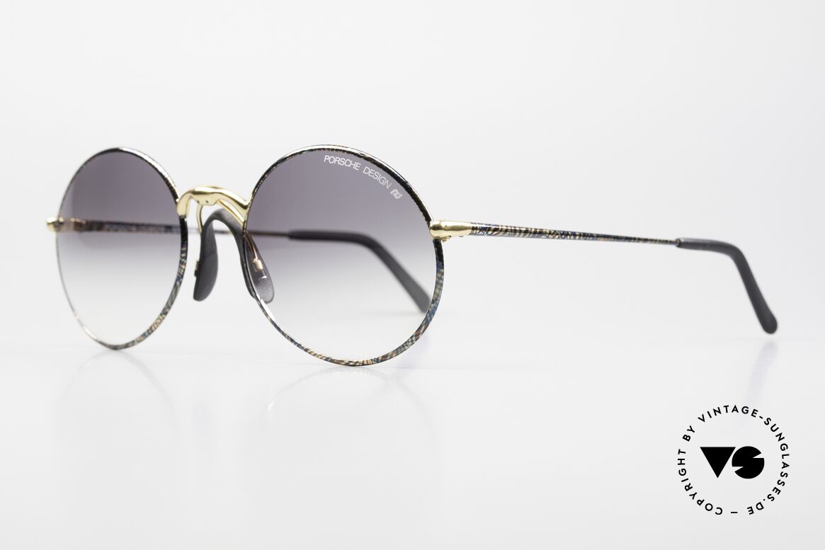 Porsche 5658 - L Round 90's Shades For Men, precious but still sporty and classy - in L size 56-19, Made for Men