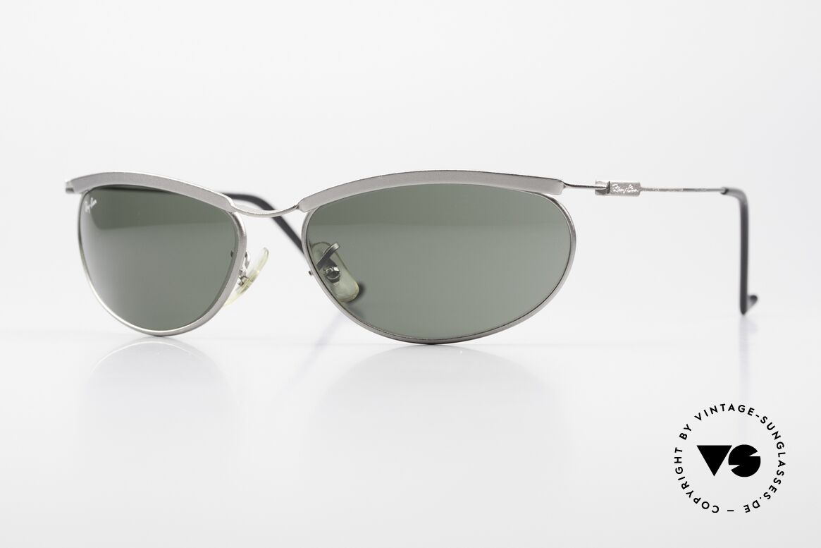 Ray Ban New Deco Metal Oval B&L USA Sunglasses 1990's, sporty Ray Ban vintage sunglasses from the mid. 90's, Made for Men