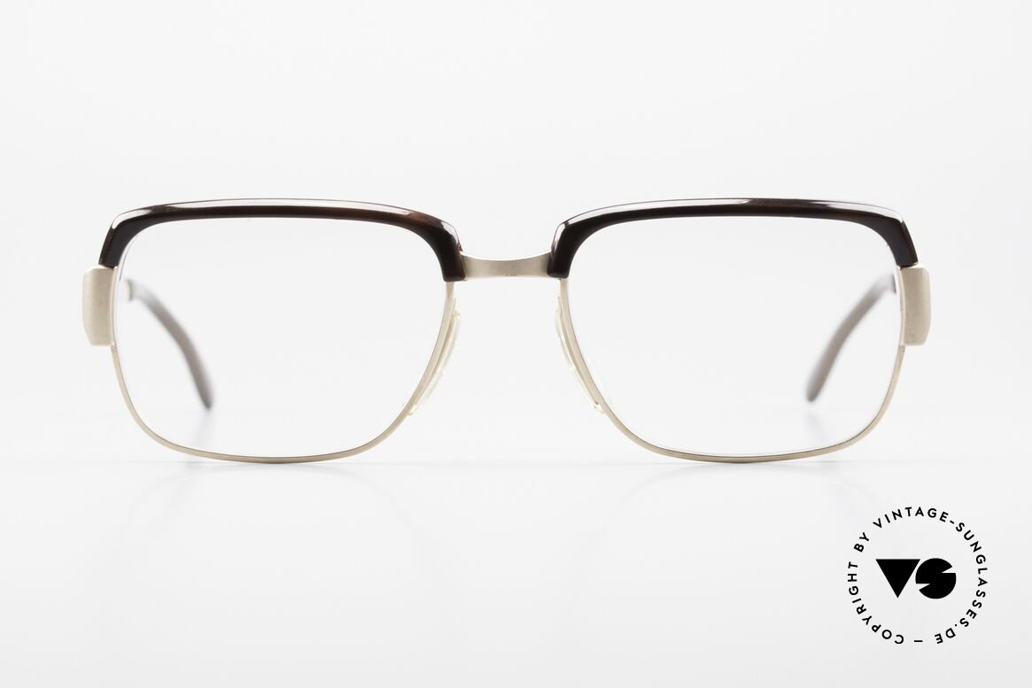 Metzler Marwitz 5006 60's Combi Frame Gold-Plated, classic men's "combi glasses" (metal with upper rim), Made for Men