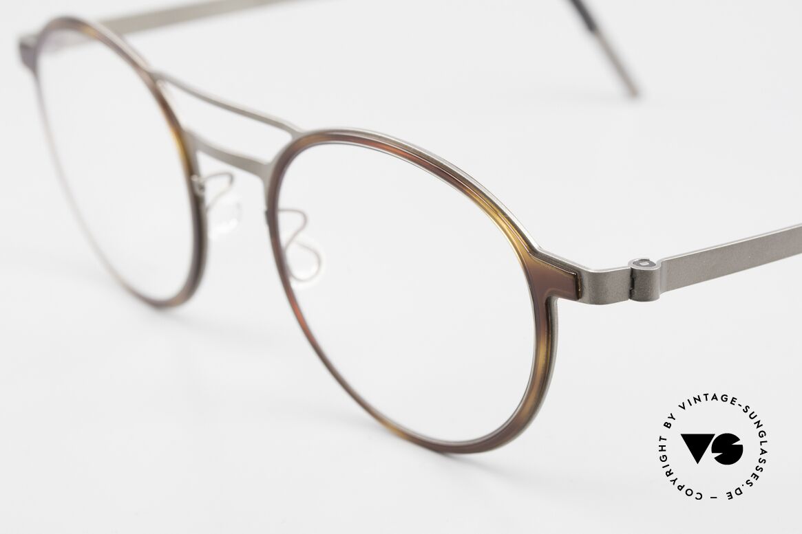 Lindberg 9739 Strip Titanium Round Double Bridge Glasses, bears the predicate "true VINTAGE LINDBERG" for us, Made for Men