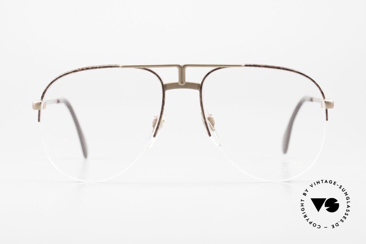 Cazal 717 Old 80's Glasses Semi Rimless, 1980's designer eyeglasses by CAri ZALloni, Made for Men