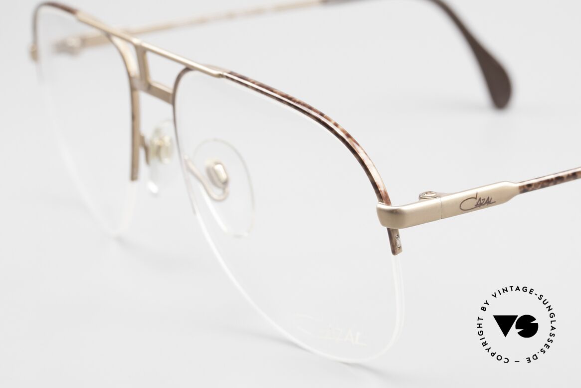 Cazal 717 Old 80's Glasses Semi Rimless, unworn (like all our vintage frames by Cazal), Made for Men