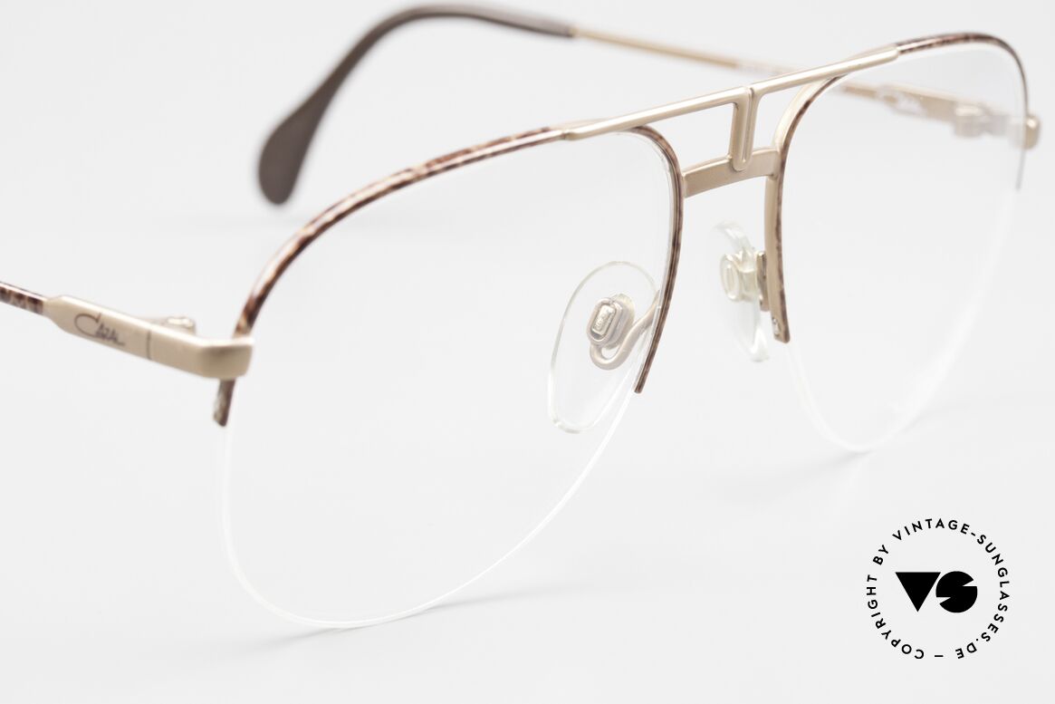 Cazal 717 Old 80's Glasses Semi Rimless, NO retro fashion; an app. 35 years old rarity, Made for Men