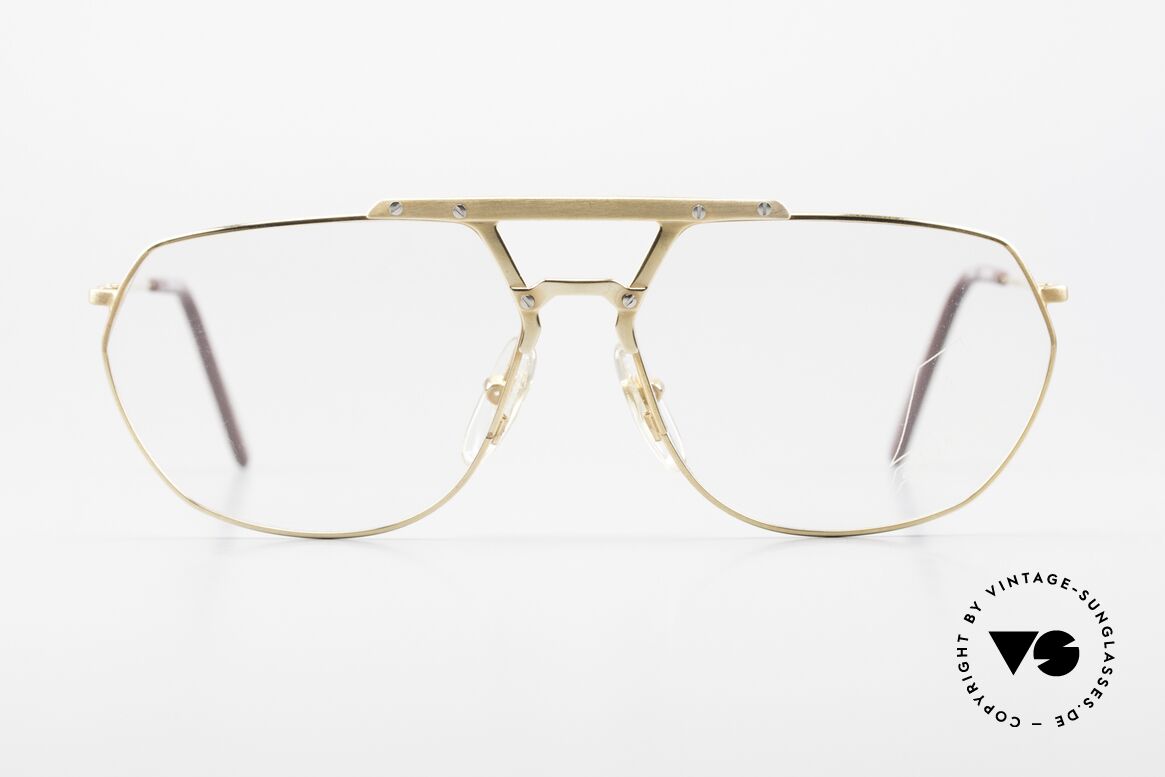 Alpina FM52 80's Men's Frame West Germany, gold-plated 1980's Alpina eyeglasses FM52, 60/14, Made for Men