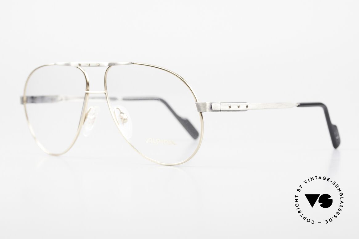 Alpina M1F771 90's Men's Glasses Aviator, a really interesting frame finish in "vintage look", Made for Men
