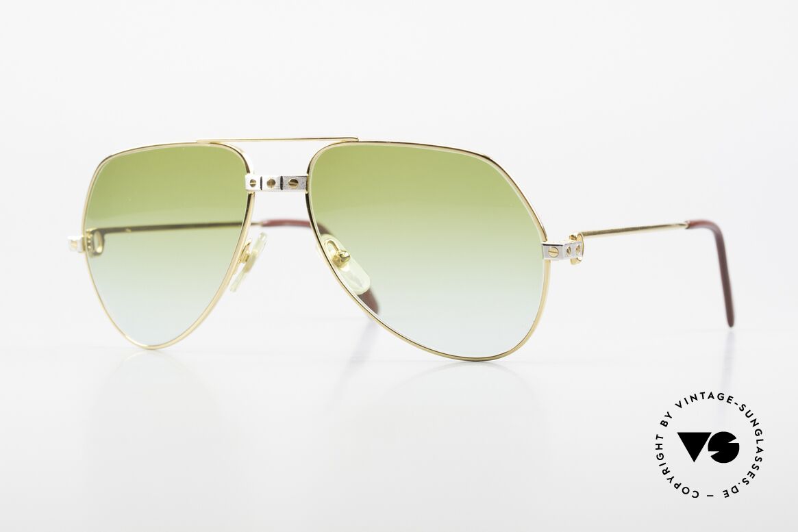 Cartier Vendome Santos - M Green To Blue Gradient Lens, Vendome = the most famous eyewear design by CARTIER, Made for Men and Women