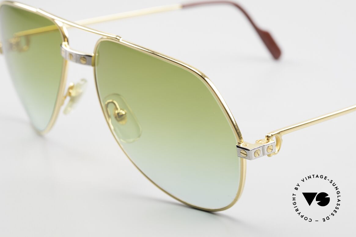 Cartier Vendome Santos - M Green To Blue Gradient Lens, worn by actor Christopher Walken (JAMES BOND, 1985), Made for Men and Women