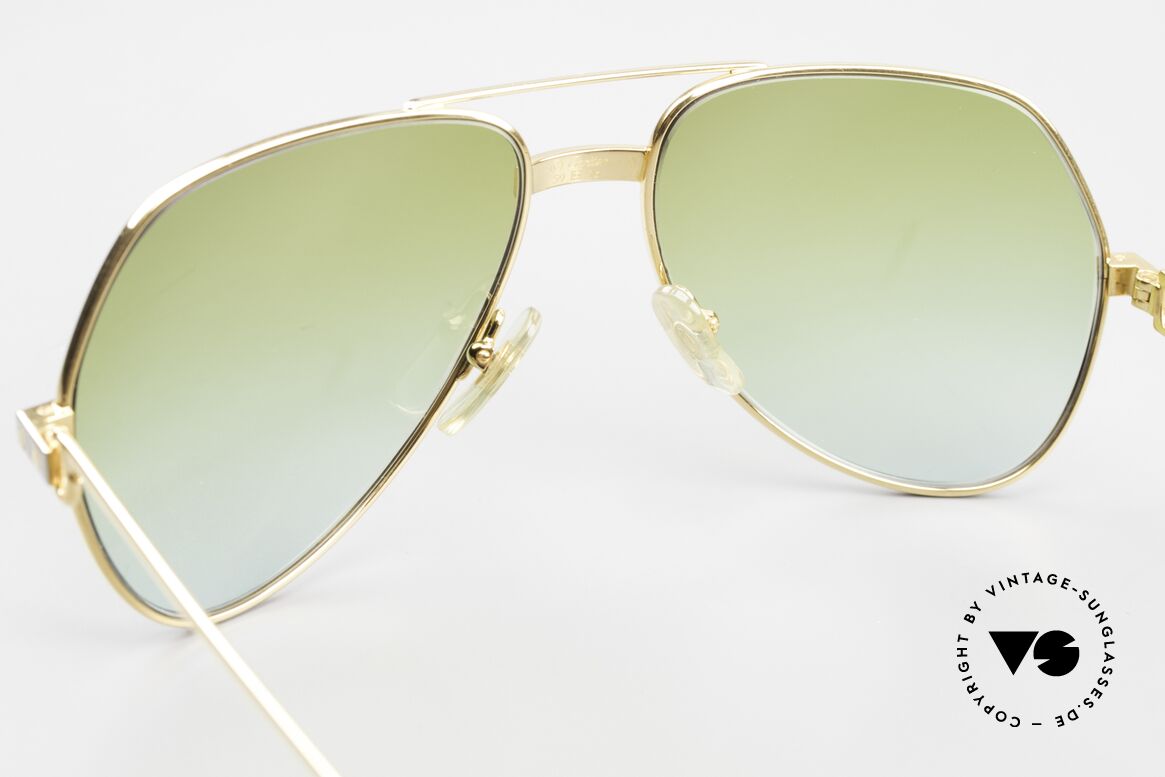 Cartier Vendome Santos - M Green To Blue Gradient Lens, NO retro sunglasses, but an authentic vintage ORIGINAL, Made for Men and Women