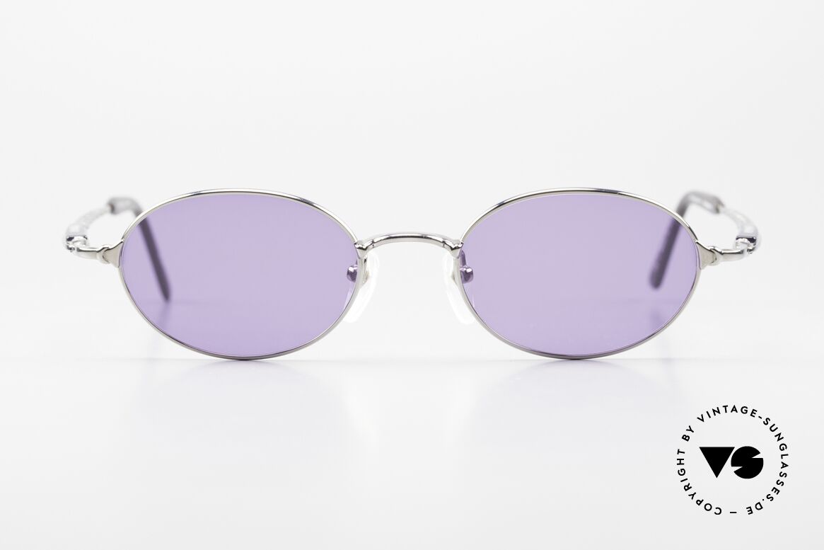 Jean Paul Gaultier 56-0022 Oval 90's Titanium Shades, 90's vintage designer sunglasses by Jean P. Gaultier, Made for Men and Women