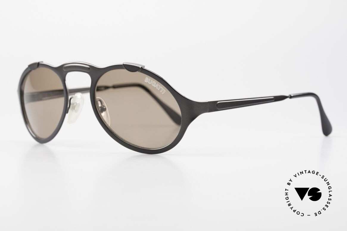 Bugatti 13132 Limited Rare Luxury Men's Shades 90's, ultra rare gray-metallic varnish, collector's item!, Made for Men
