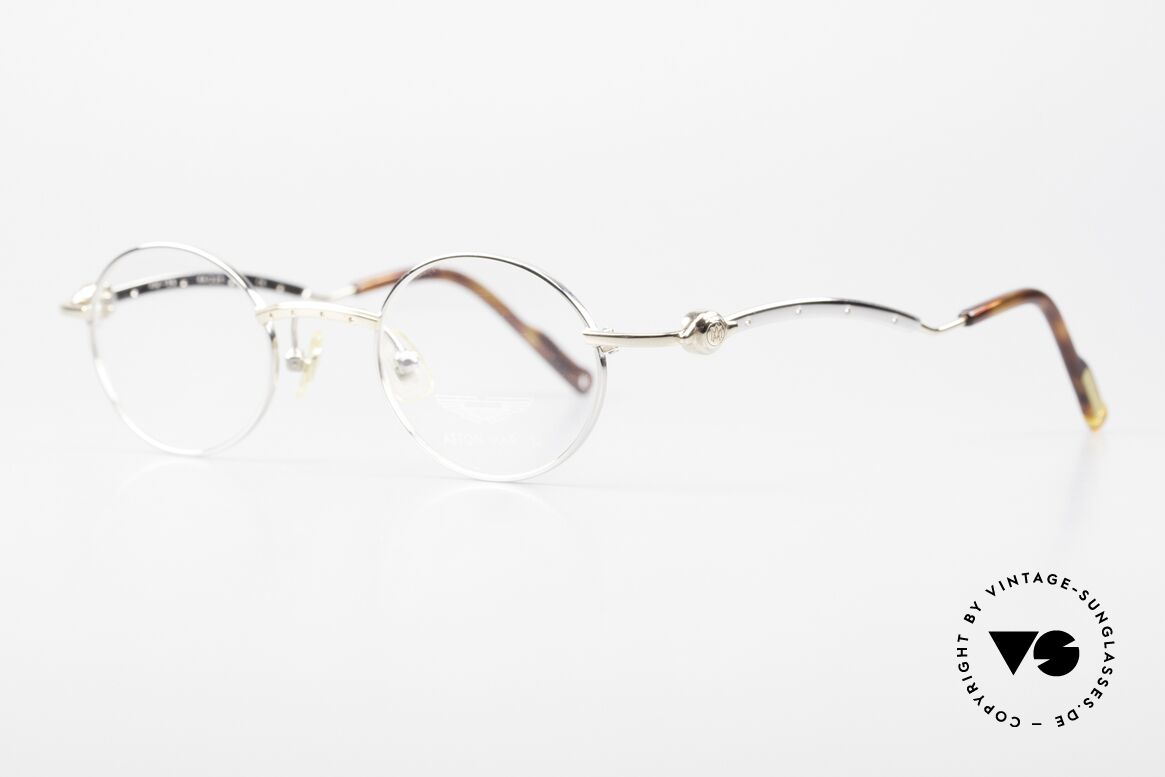 Aston Martin AM39 Round 90's Men's Eyeglasses, sporty and elegant classic: James Bond 'gentlemen style', Made for Men