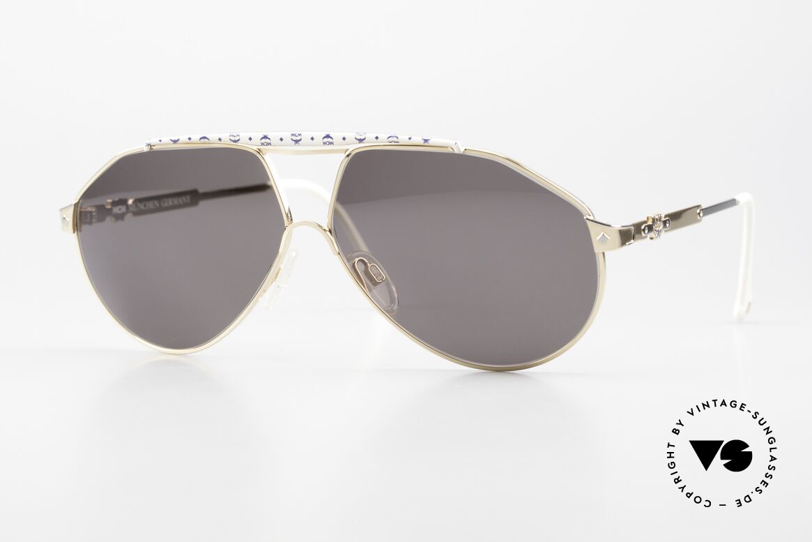 MCM München S2 90's Designer Luxury Shades, designer sunglasses by MCM from the early 1990's, Made for Men and Women
