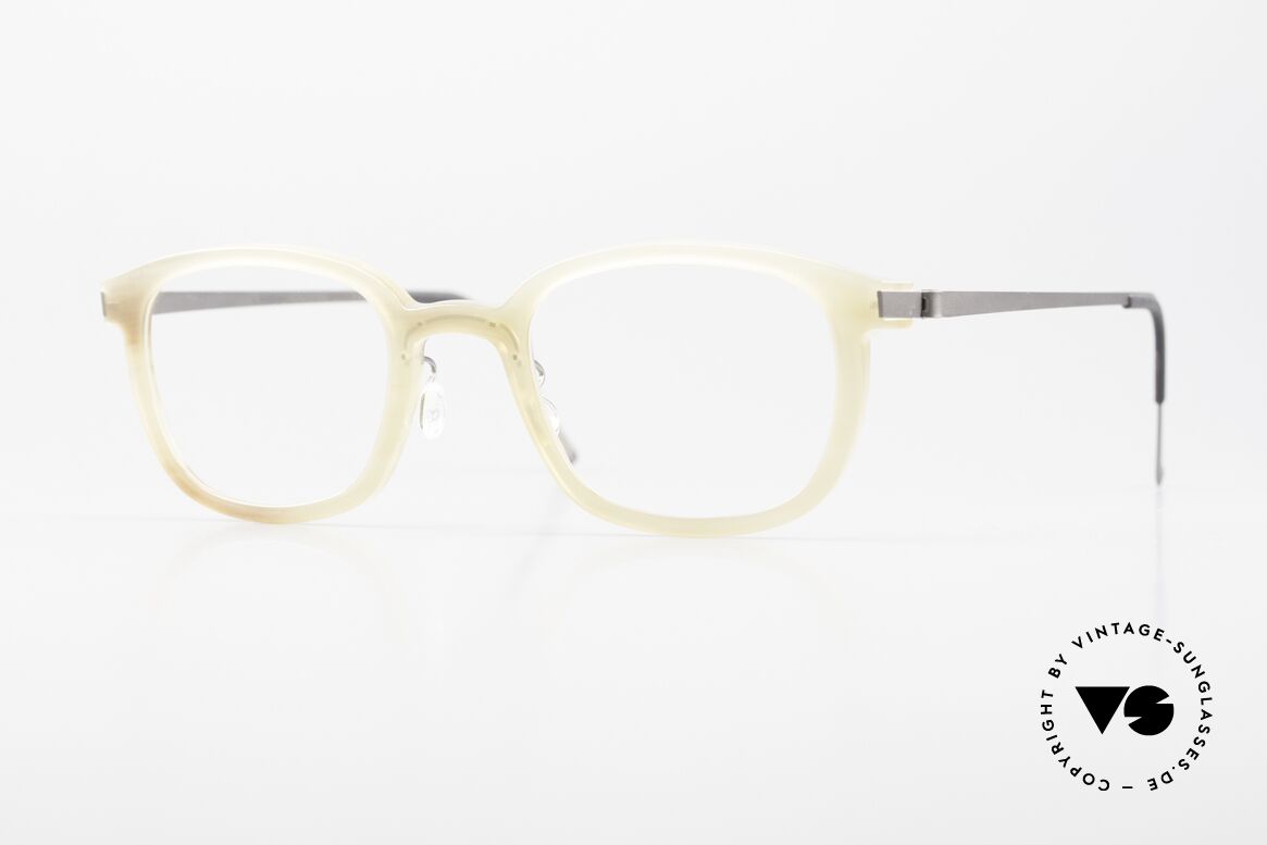 Lindberg Horn 1801 Buffalo Horn Titan Glasses, LINDBERG 1801 Horn/Titanium glasses, SMALL 46-21, Made for Men and Women