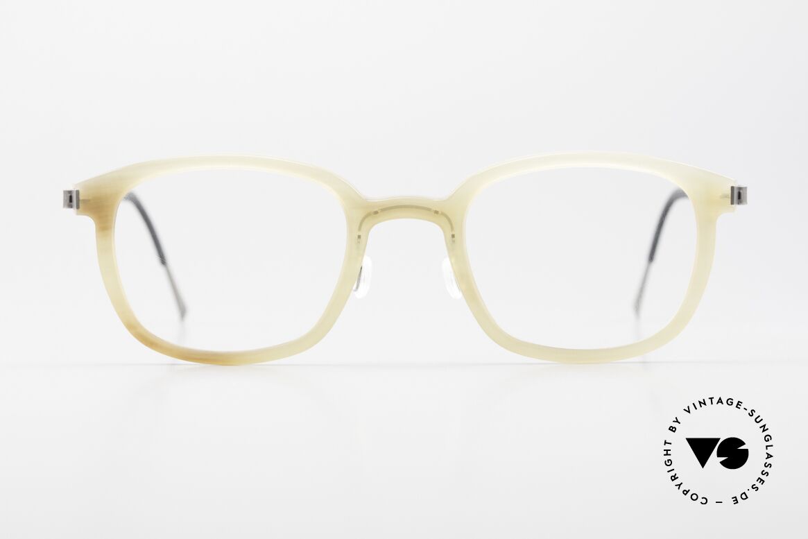 Lindberg Horn 1801 Buffalo Horn Titan Glasses, distinctive quality and design (award-winning frame), Made for Men and Women