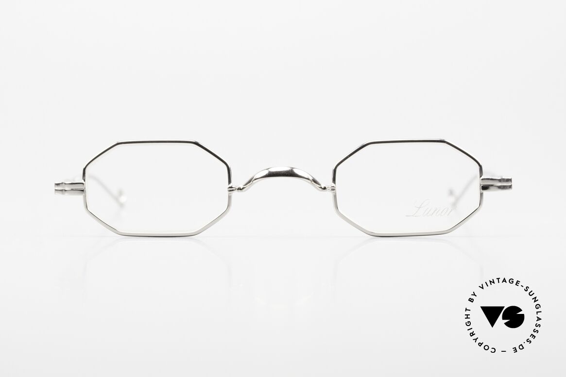 Lunor II 01 Octagonal Frame Platinum, the MOST WANTED Lunor model of the 1st collection!, Made for Men and Women