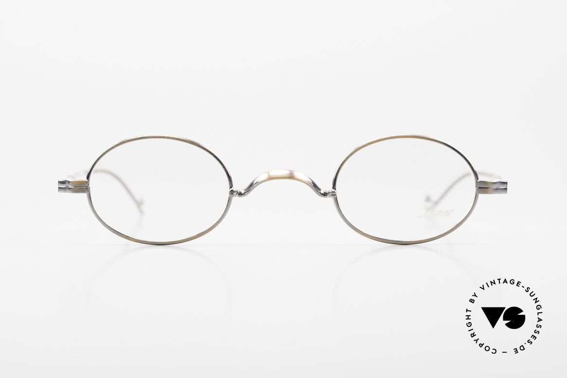 Lunor II 04 Oval XS Frame Antique Copper, extra small oval vintage glasses of the Lunor II Series, Made for Men and Women