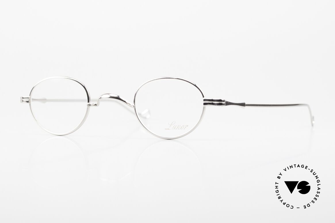 Lunor II 03 XS Unisex Frame Platinum, extra SMALL vintage eyeglasses of the Lunor II Series, Made for Men and Women
