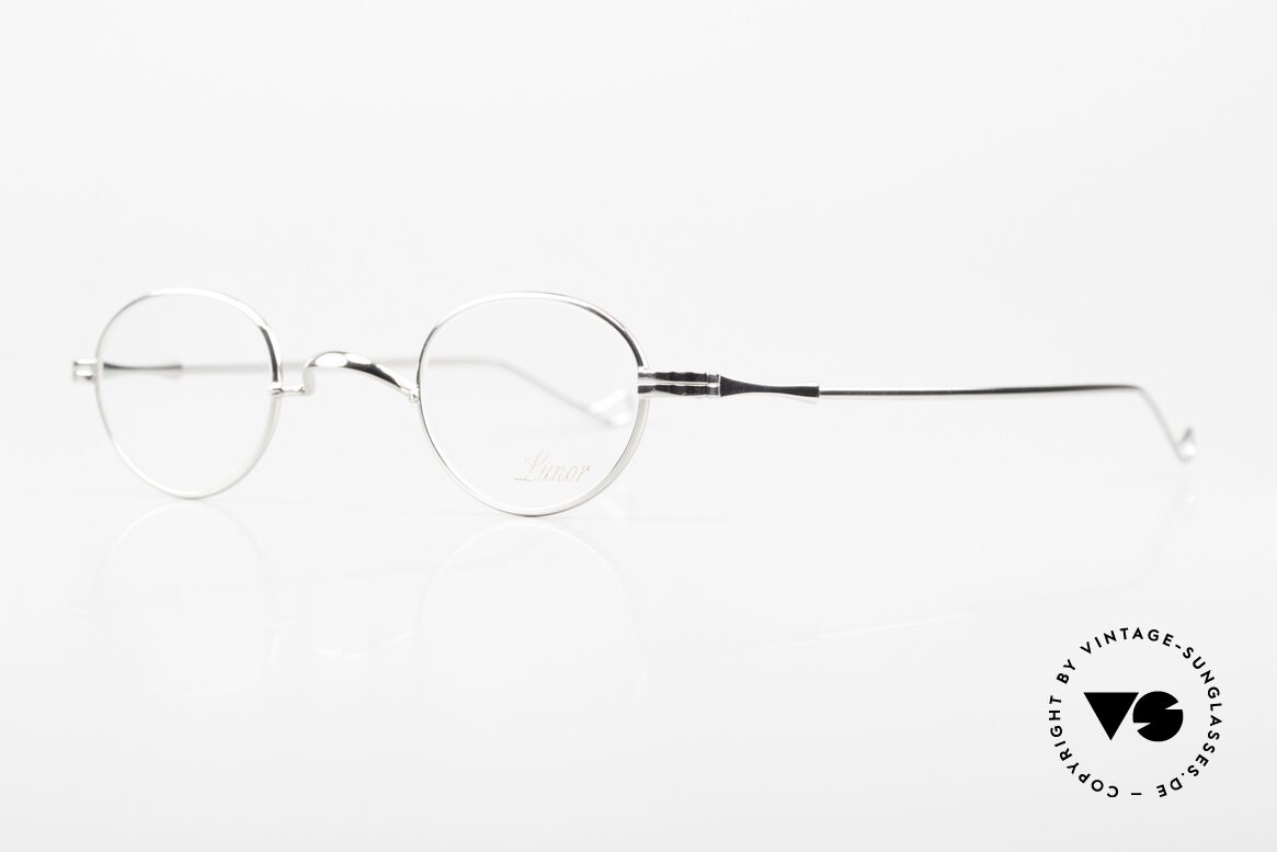 Lunor II 03 XS Unisex Frame Platinum, XS size 37,5/26, can be glazed with strong prescriptions, Made for Men and Women