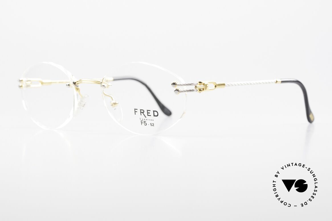 Fred Orcade F5 Oval Rimless Luxury Glasses, named after the archipelago in the N. Isles of Scotland, Made for Men and Women