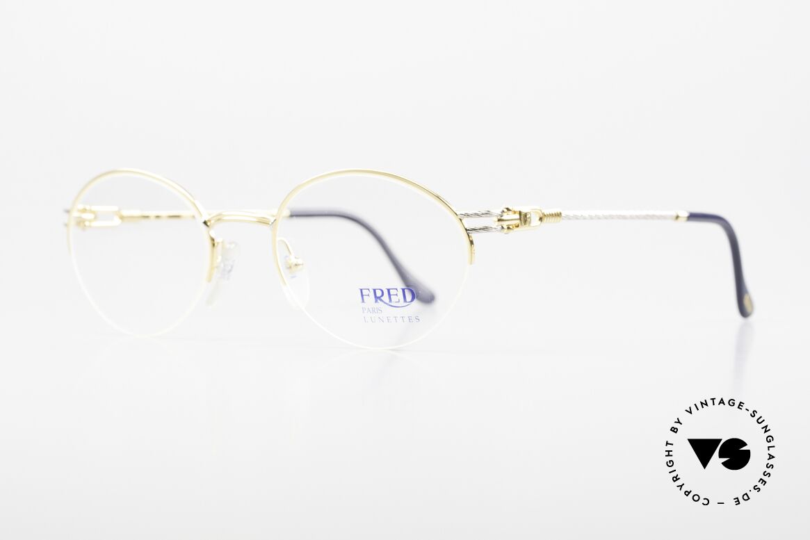 Fred Feroe - M Rare Oval Luxury Eyeglasses, the model name FEROE = French for the Faroe Islands, Made for Men and Women