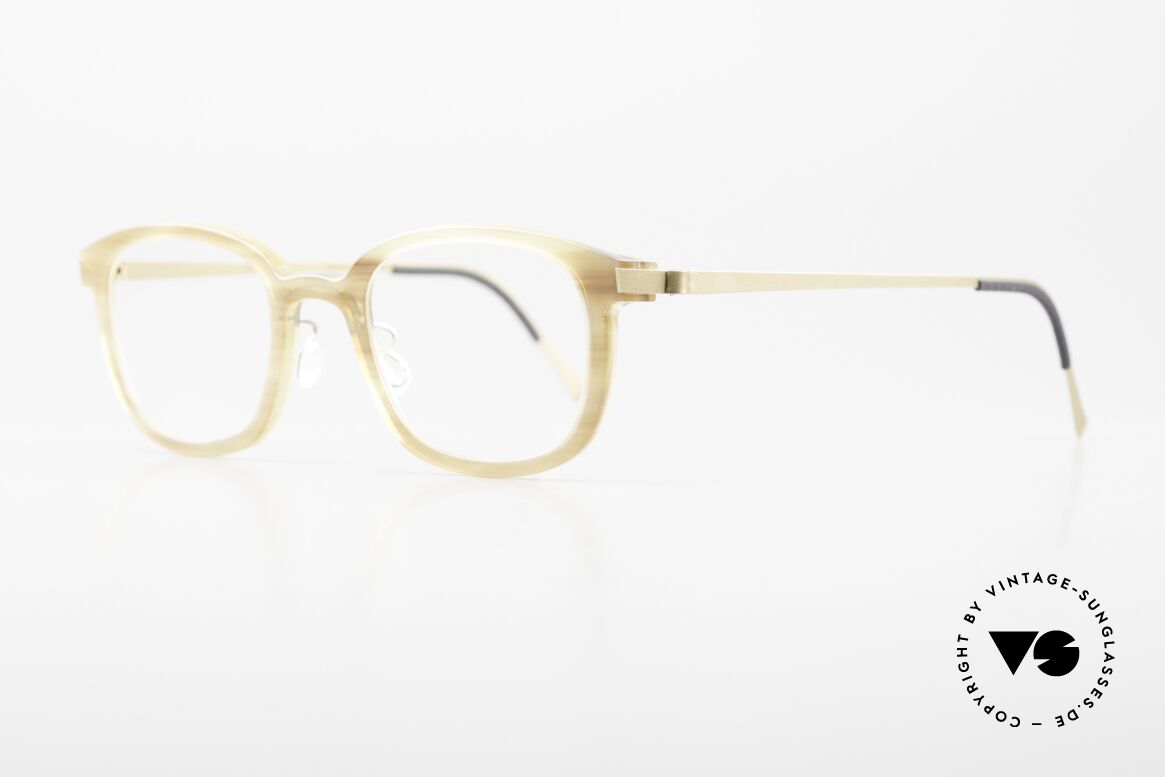 Lindberg Horn 1801 Buffalo Horn Titan Frame, simply timeless, stylish & innovative: grade 'vintage', Made for Men and Women