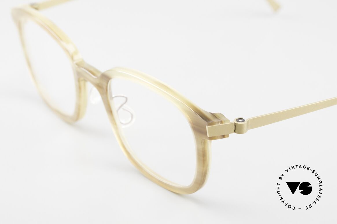 Lindberg Horn 1801 Buffalo Horn Titan Frame, true rarity (pure natural material - handmade), vertu!, Made for Men and Women