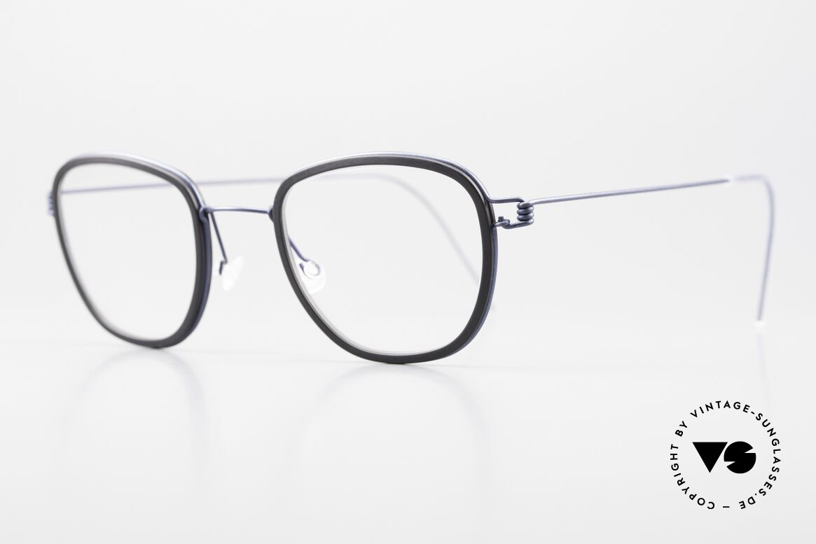 Lindberg Niels Air Titan Rim Unisex Frame Acetate Inner Rim, striking refined Air Titan frame with Acetate inner rim, Made for Men and Women