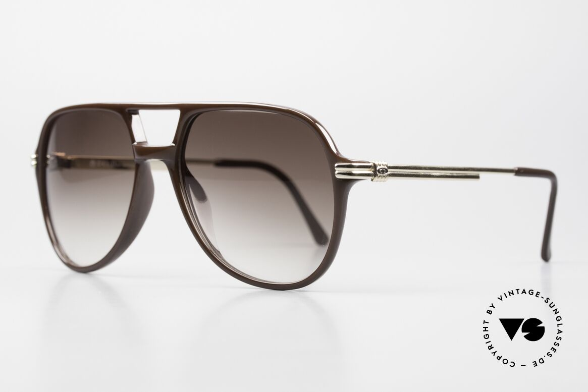 Christian Dior 2301 80's Optyl Frame Monsieur, dark brown front & gold-plated temples; in 56/16, Made for Men