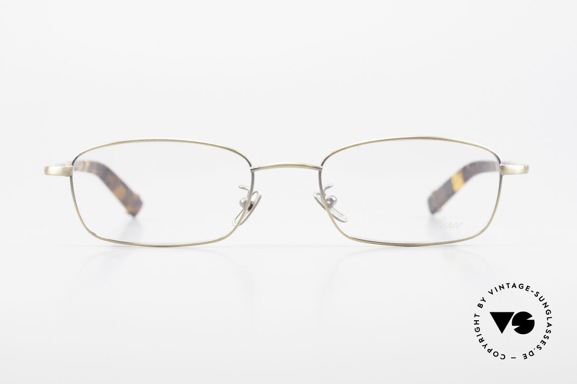 Lunor Club IV 524 AG Square Glasses Antique Gold, the frame front is made from stainless steel (Germany), Made for Men