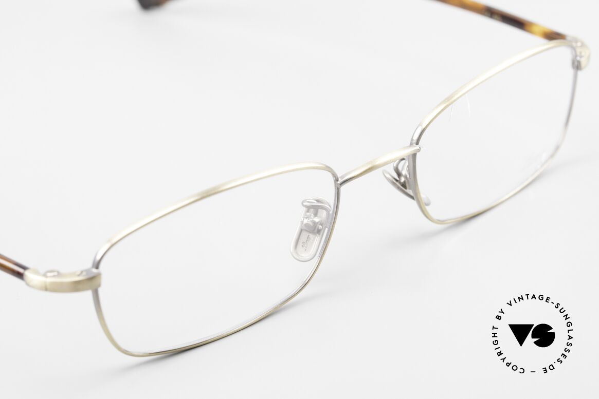 Lunor Club IV 524 AG Square Glasses Antique Gold, square vintage men's eyeglasses or rather reading glasses, Made for Men