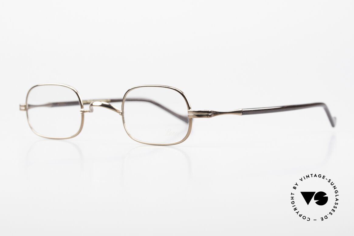 Lunor II A 0 Rare Vintage Lunor Eyewear, plain design '00' with a W-bridge; copper / bronze alloy, Made for Men and Women