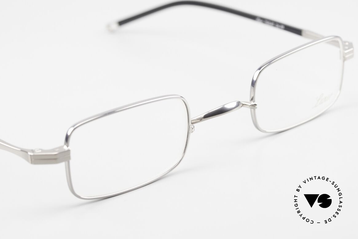 Lunor T3-E-AT PP Square Titan Frame Platinum, from the latest collection, but in a well-known quality, Made for Men