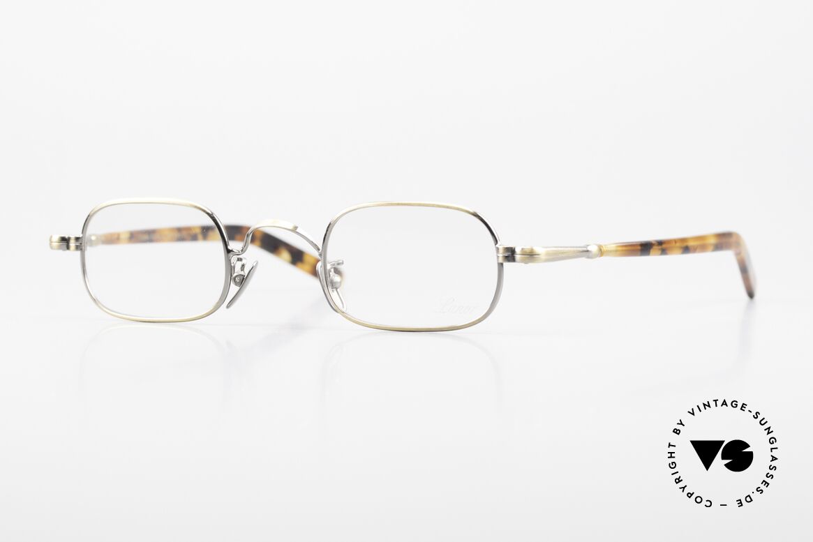 Lunor VA 104 Square Frame Antique Gold, rare Lunor eyeglasses, size 38/22 in AG: ANTIQUE GOLD, Made for Men and Women