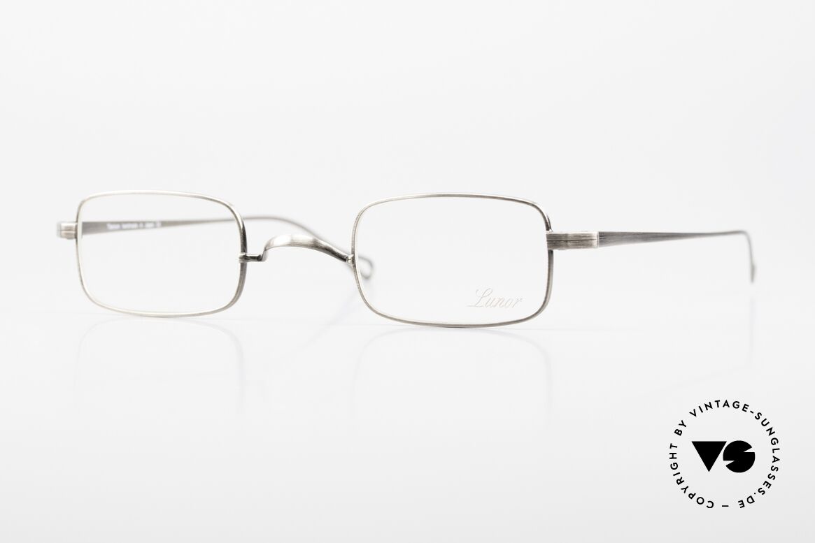 Lunor T3-E-MT AS Square Titan Frame Antique S, noble LUNOR eyeglass-frame of the Titan-MT Series, Made for Men