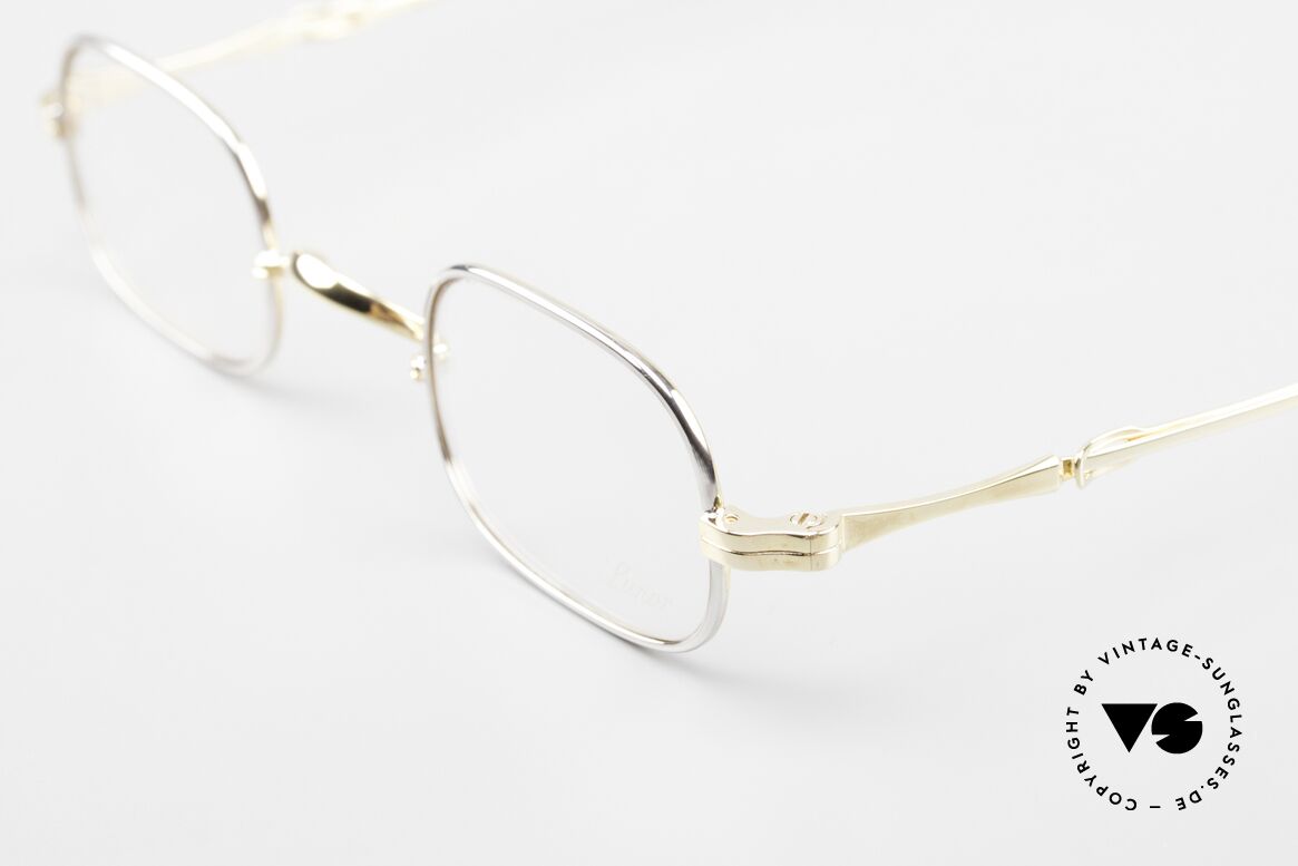 Lunor I 00 Telescopic Telescopic Frame Bicolor, an approx. 20 years old UNWORN pair for lovers of quality, Made for Men and Women