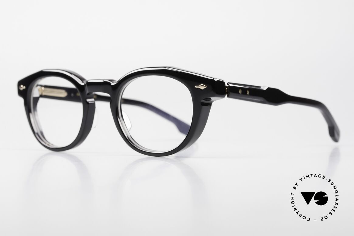 Jacques Marie Mage Noland Black Panto Specs Midnight, strictly limited version; medium size 48-24, 135, Made for Men and Women