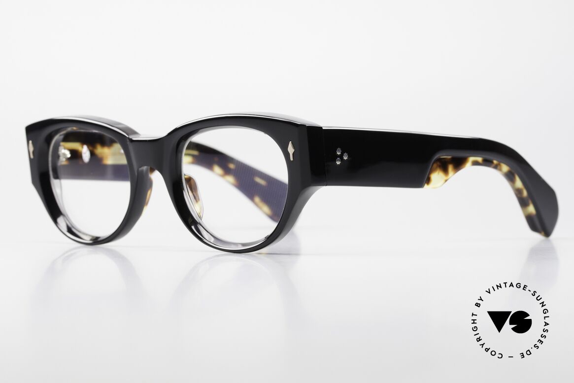 Jacques Marie Mage Altabani Mafia Boss Specs Italian Job, Noir, Demo Lens, Sterling Silver, limited, size 48/22, Made for Men