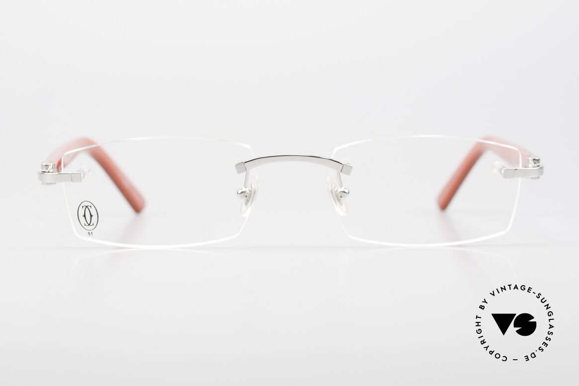 Cartier C-Decor Randlos Metal & Composite Frame, rimless CARTIER luxury eyeglasses; ladies & gents, Made for Men and Women