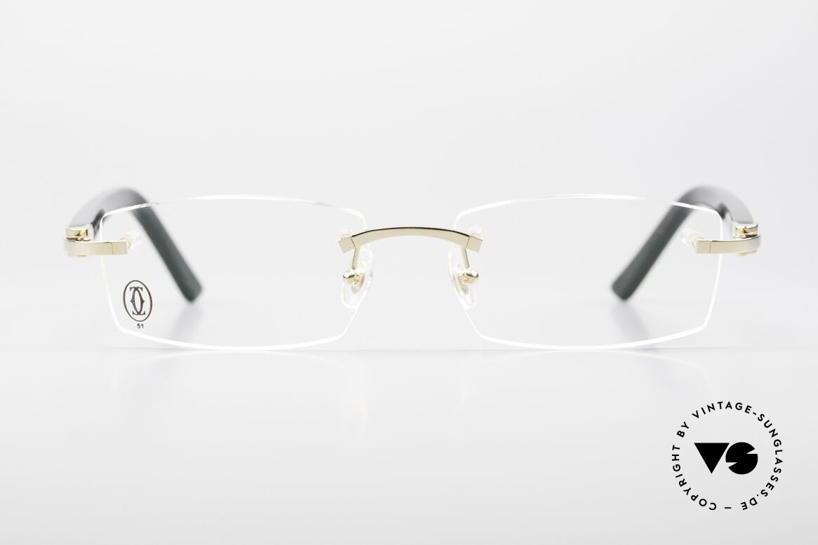 Cartier Canazei Rimless Luxury Frame Square, rimless glasses of the 'DÉCOR C Combined' Collection, Made for Men and Women