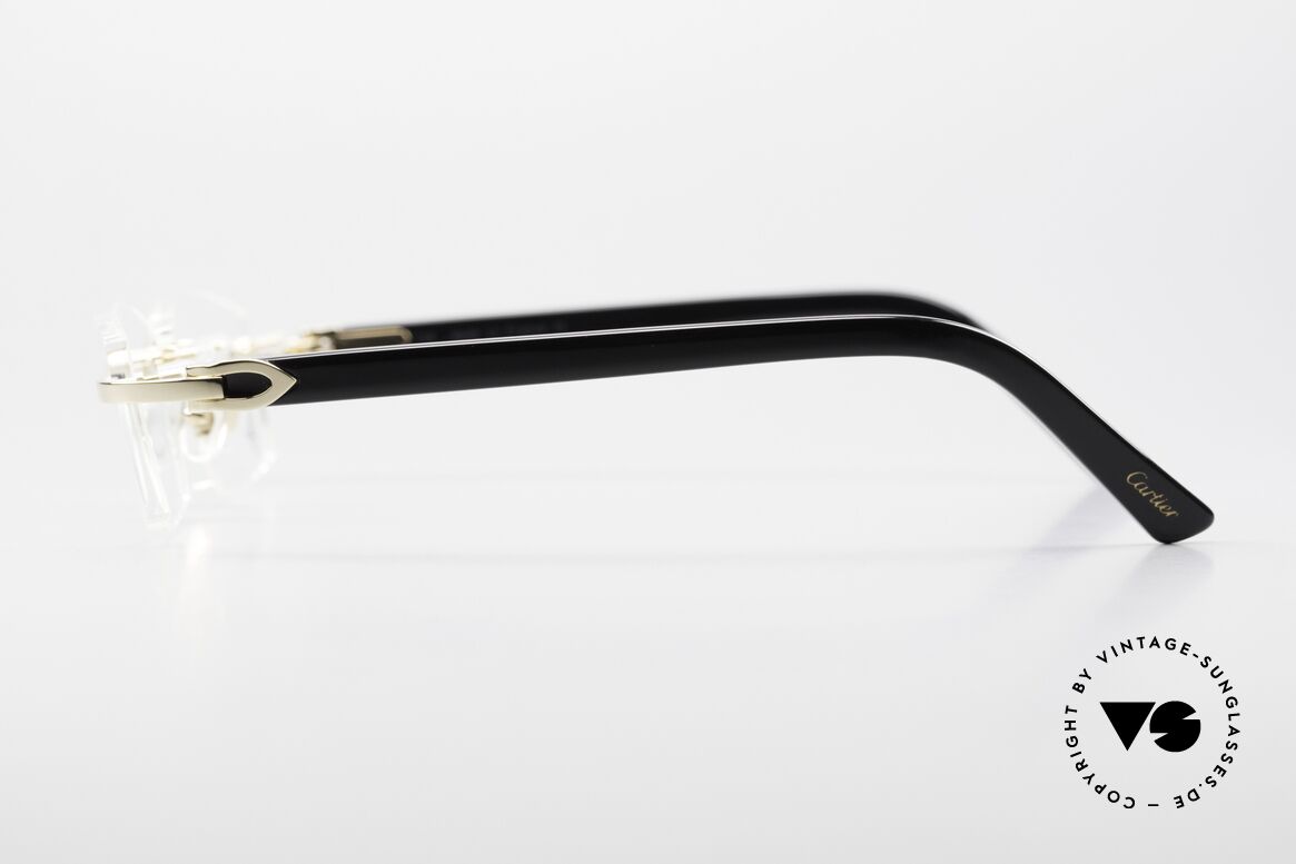 Cartier Canazei Rimless Luxury Frame Square, NO retro eyeglasses; an old original from app. 2008!, Made for Men and Women